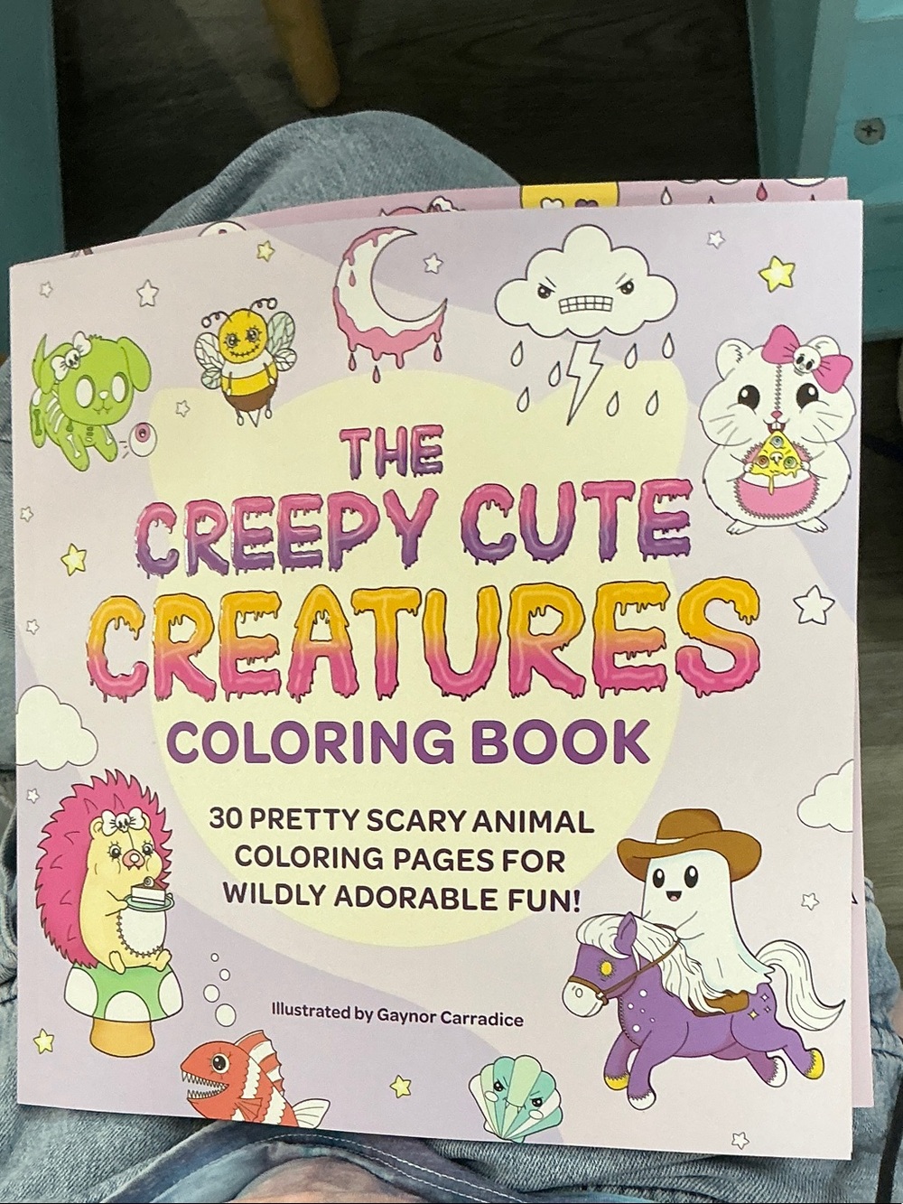 The Creepy Cute Creatures Coloring Book - Pink & Purple